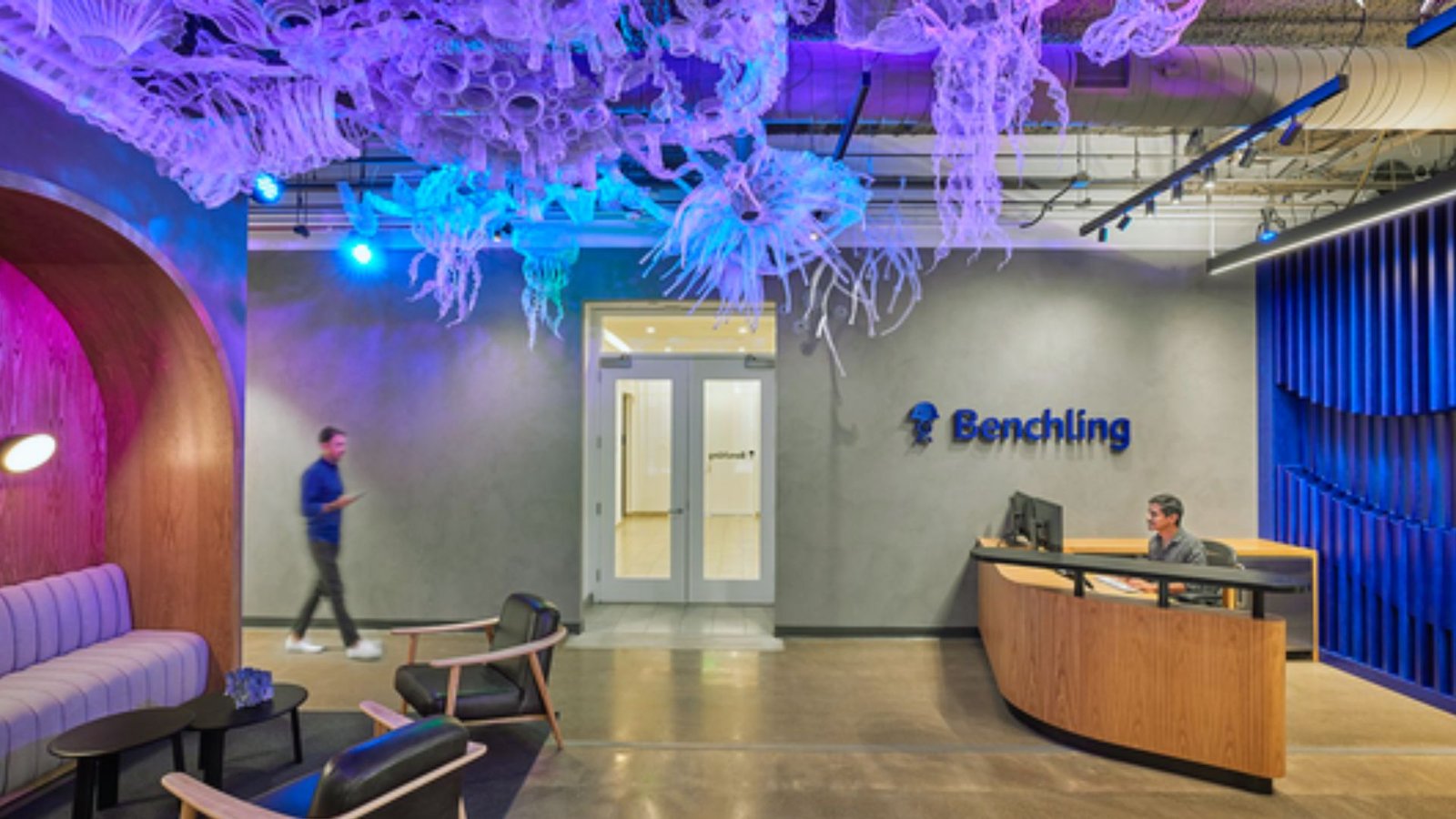 The new office of the search engine located in San Francisco, showcasing modern architecture and vibrant surroundings.
