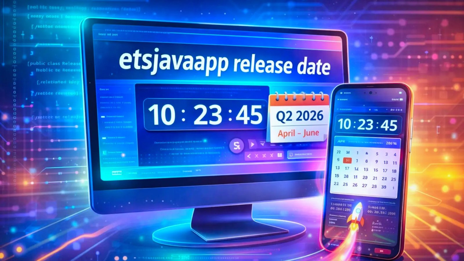 Visual representation of ETJAPP's release date, highlighted with bold text and a sleek background.
