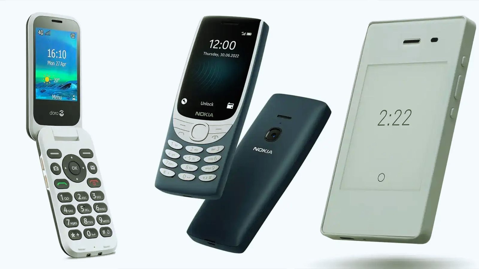A collection of Nokia smartphones including N95, N97, N82, N73, and multiple N70 models displayed together.