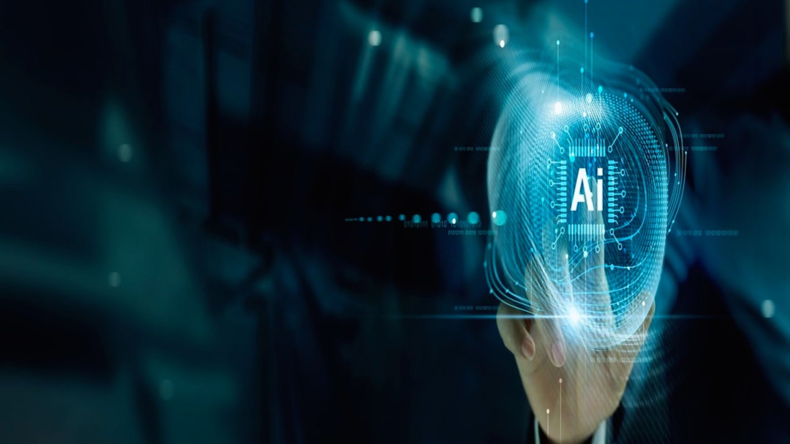 A person holds a digital device displaying a sleek, futuristic interface with vibrant graphics and interactive elements.
