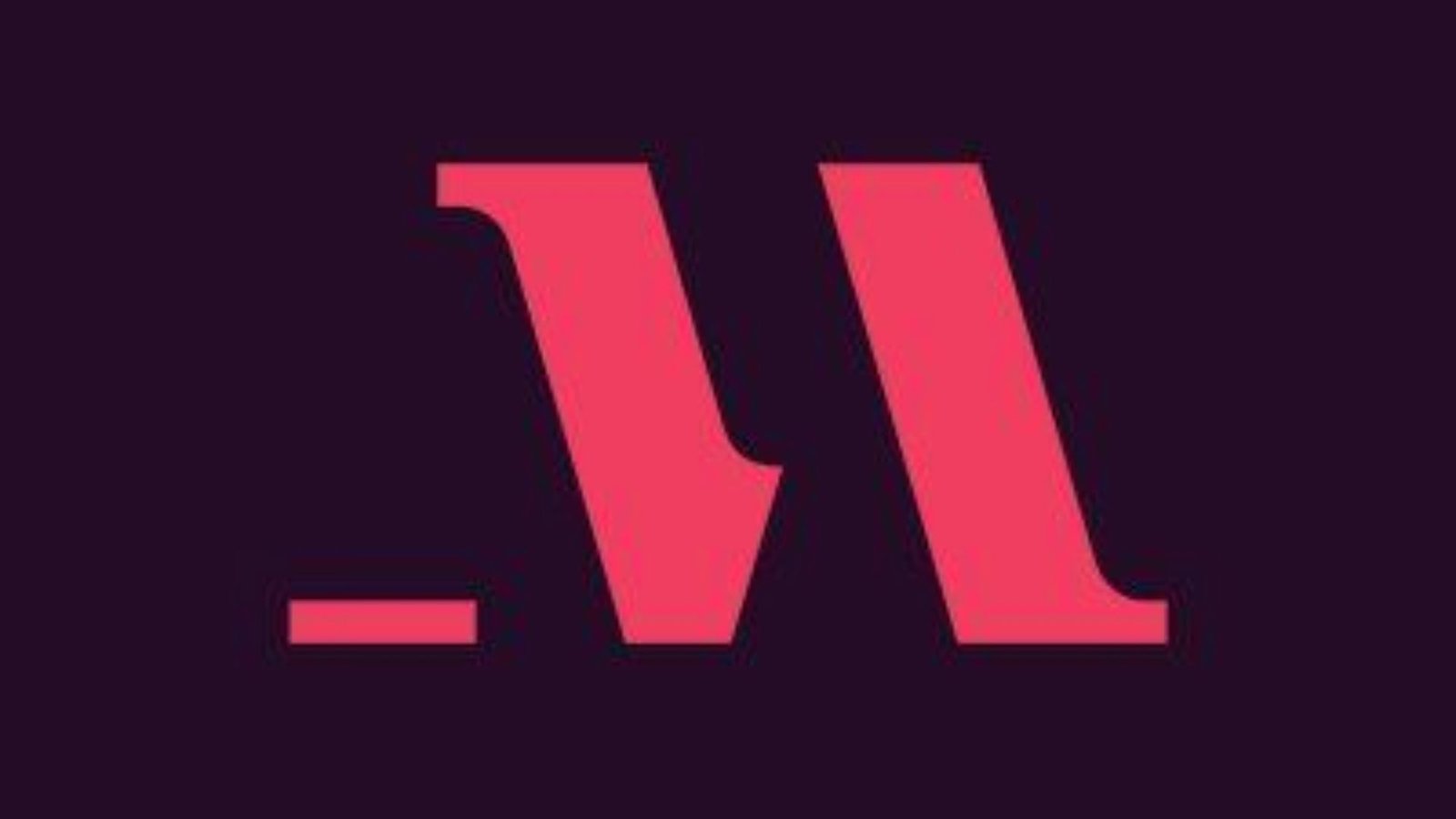  Pink letter 'n' logo on a black background, showcasing a modern and sleek design.