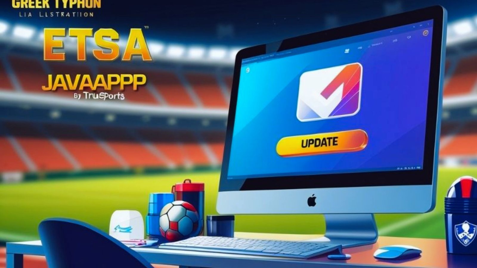 Visual representation of the Etasa Java app showcasing its main menu and user navigation elements.
