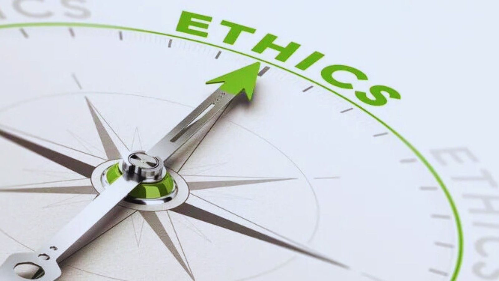 An illustration of an ethical compass, symbolizing moral guidance and decision-making in various situations.