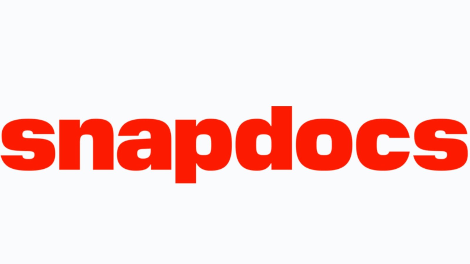 Snapdocs logo displayed on a clean white background.