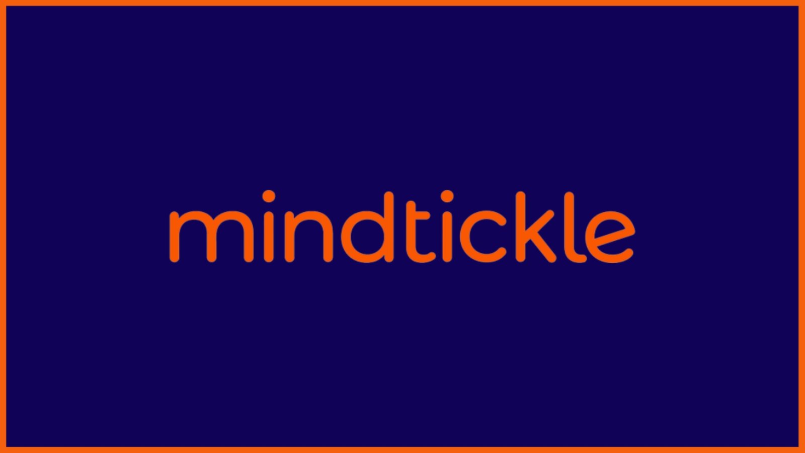  The word "mindtickle" is displayed in orange text on a solid blue background.
