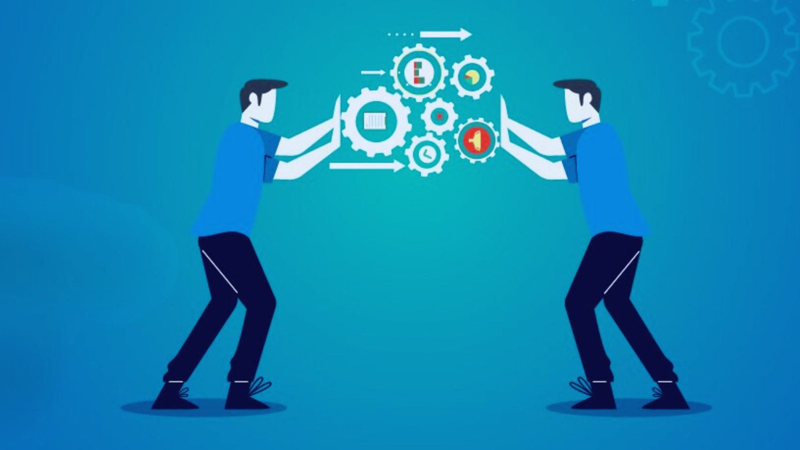  Two people hold hands, with one person displaying a blue and white graphic in their other hand.