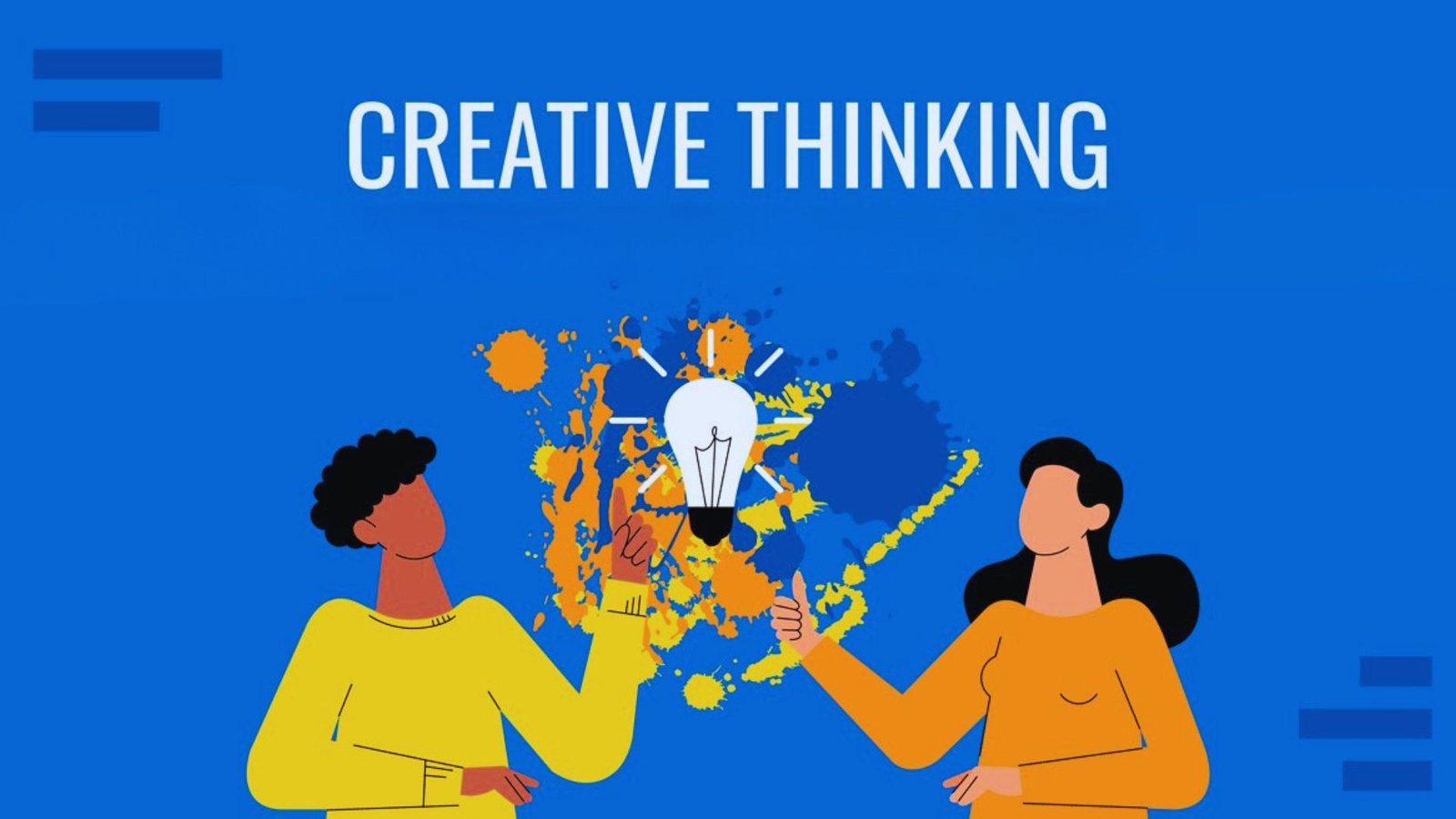  An illustration depicting creative thinking as a unique process distinct from conventional thought patterns.
