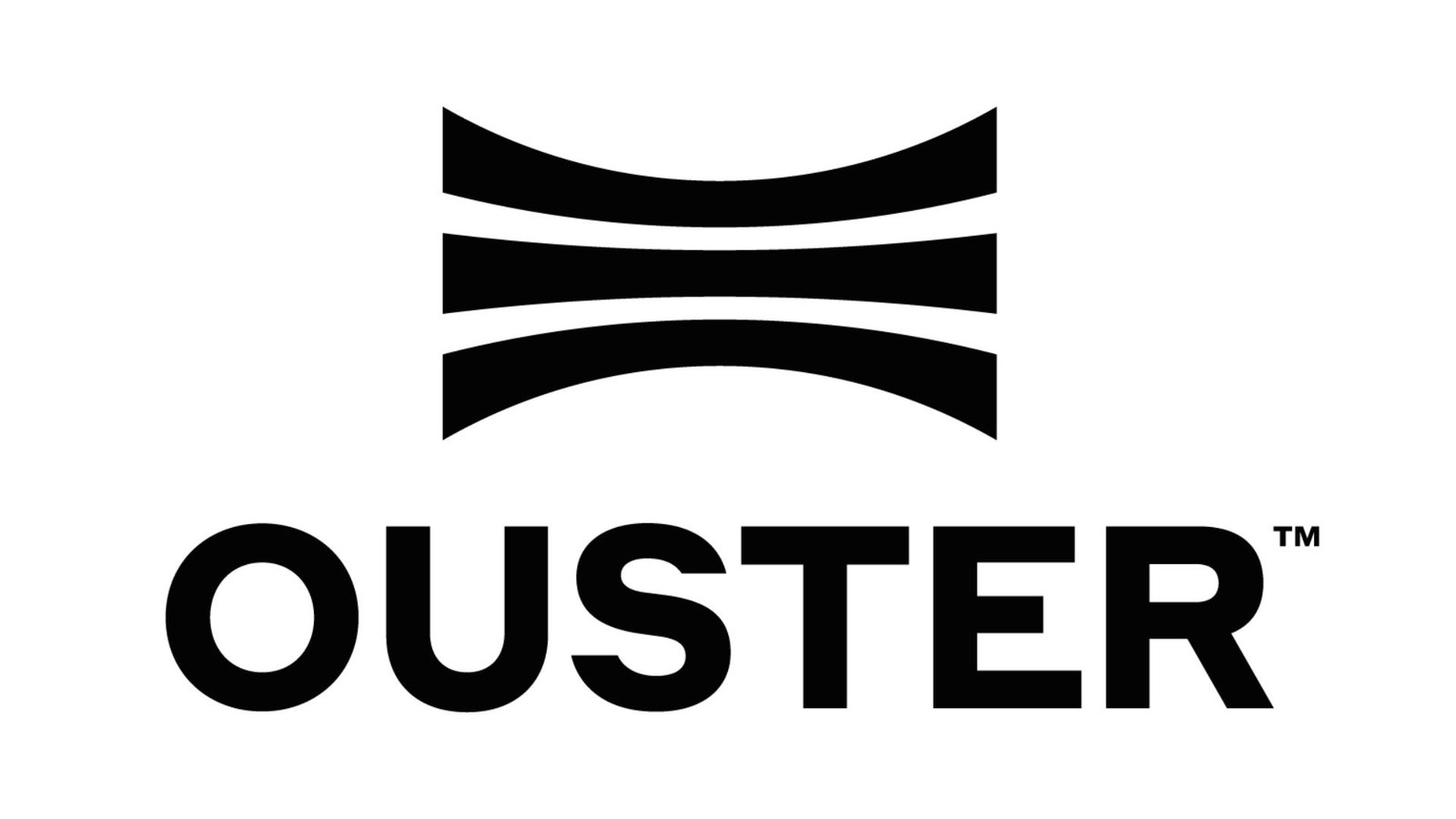 Ouster logo displayed prominently on a clean white background.

