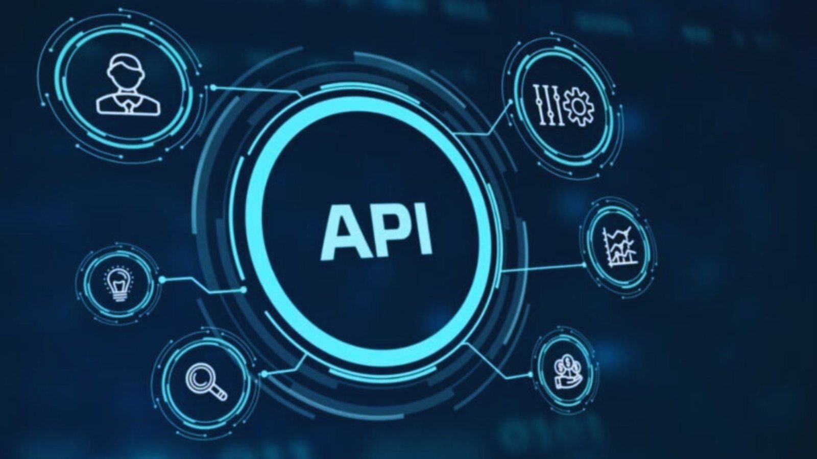  The image highlights "API" as the latest trend in technology, emphasizing its growing importance in the tech industry.