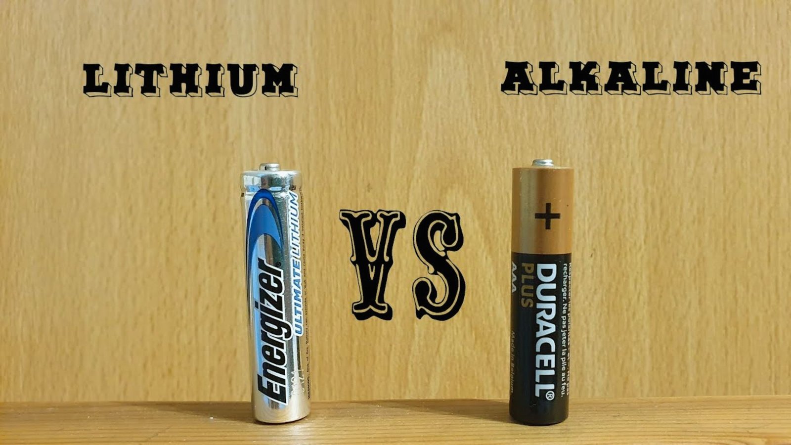  Comparison of lithium and alkaline batteries, highlighting their differences in performance and usage.
