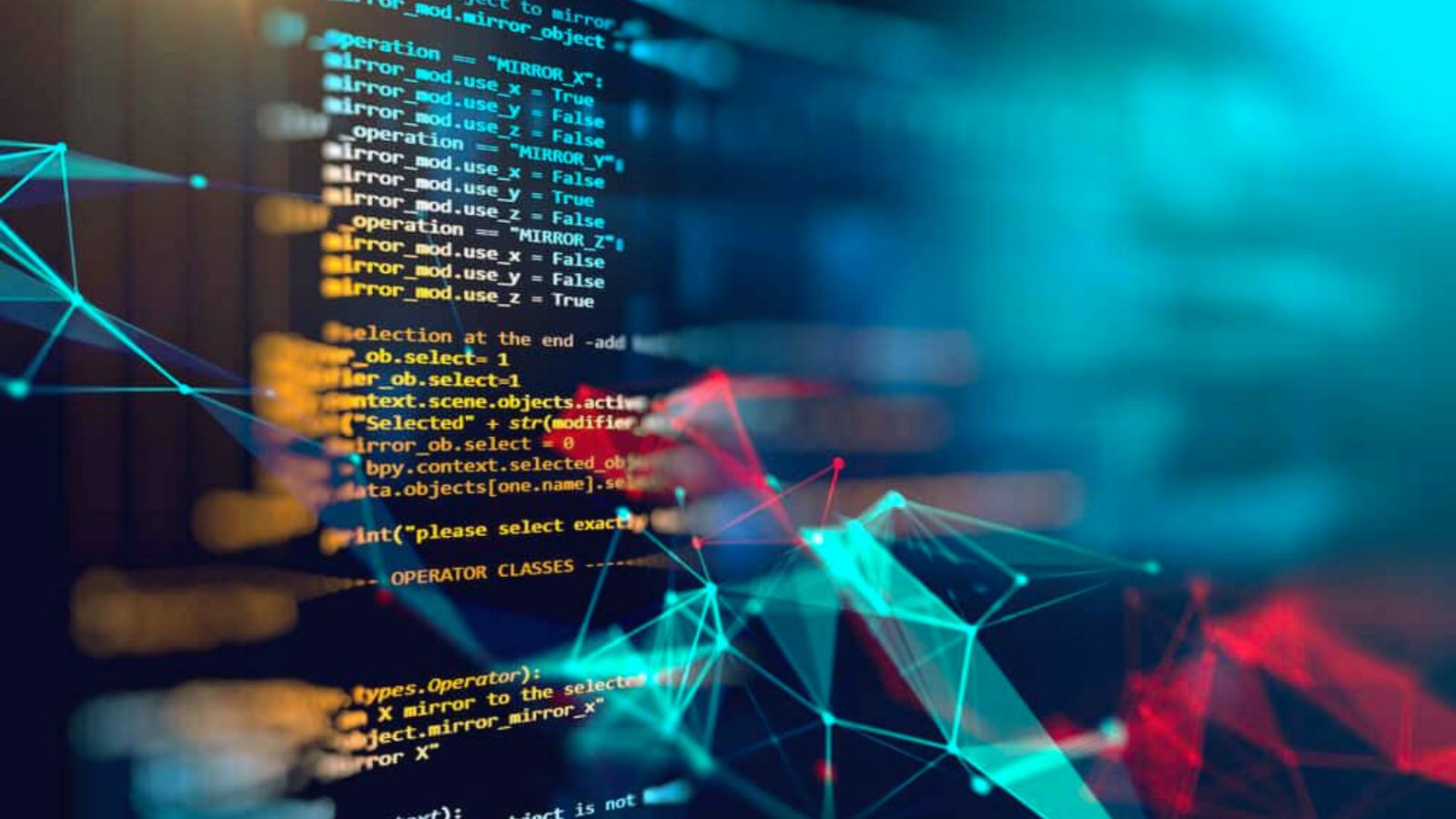 A computer screen displaying a vibrant, colorful background.