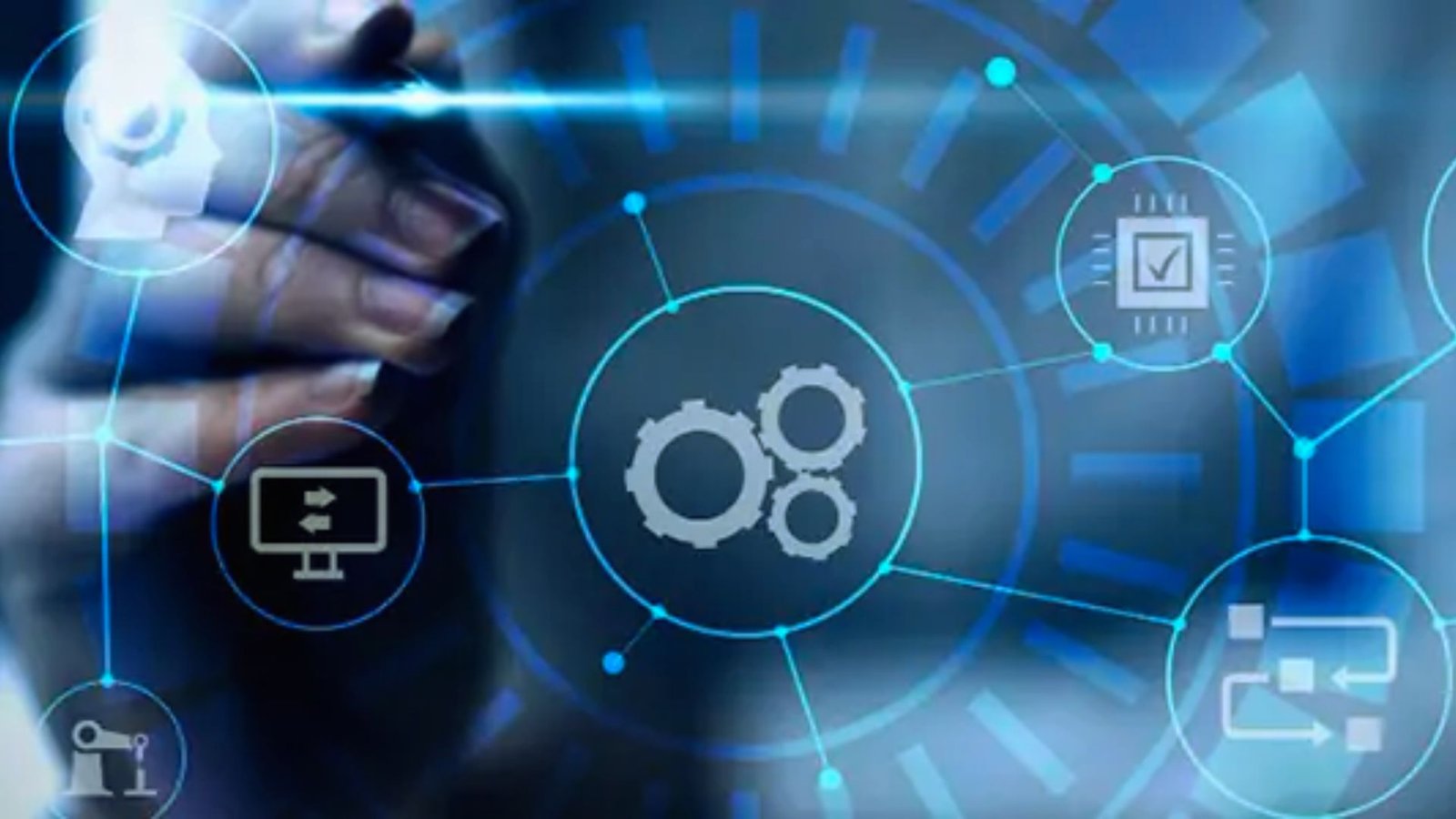 A futuristic cloud network symbolizing the evolution of enterprise cloud technology and digital transformation.
