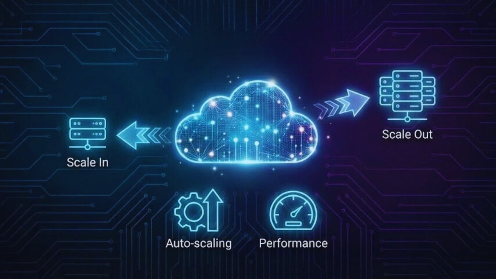 Cloud computing concept illustrated with a prominent cloud computing logo against a simple background.